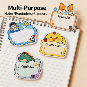 Cute Irregular Cartoon Animal Sticky Notes Custom Logo Memo <b>Pad</b> for School Office - Product Image 3