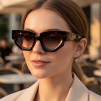 Lunettes de soleil Y2K pour femmes 2024, design de marque, luxe, vintage, unisexe, lunettes de soleil œil de chat