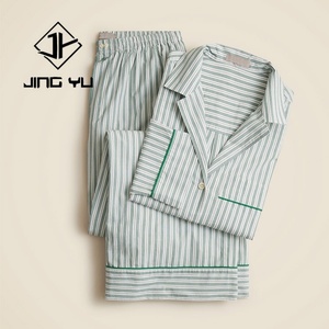 Conjunto de Pijama de Fibra de Bambú Ecológica para Mujer, Tejido de Punto Acanalado Suave, Top Largo y Pantalones, Ropa de Dormir de Algodón y Seda Personalizada - Product Image 6