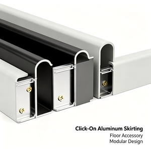 บัวพื้นอะลูมิเนียมอัลลอยด์ทันสมัยพร้อมไฟ LED ทนทานและกันน้ำ - Product Image 2