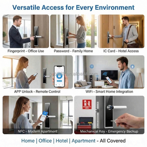 Cerradura Inteligente WiFi Tuya con Huella Dactilar y Teclado Digital, Cerradura de Seguridad para el Hogar con Control de Acceso sin Llave - Product Image 4