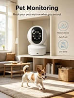 Caméra de surveillance intérieure intelligente WiFi PIX-LINK, surveillance de sécurité P2P 2,4 GHz, moniteur pour bébé et animal domestique, carte Micro SD
