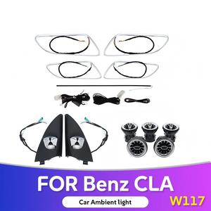 Kit de Luces Ambientales Interiores con Control por Aplicación LED RGB de 64 Colores, Sincronización con <span class=keywords><strong>M</strong></span>úsica, para Mercedes-Benz CLA W117 2013-2019 - Product Image 1