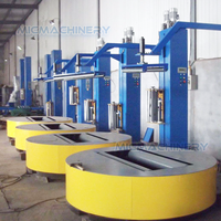 Machine d'emballage de palettes semi-automatique à pré-étirement avec plateau tournant de 2000 mm pour l'emballage logistique, capacité de charge de 1500 kg