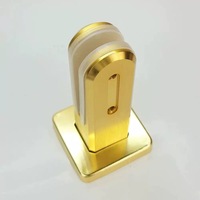 Main courante en verre en acier inoxydable 304, simple, luxe léger, clip en verre non perforé, balustrade en alliage d'aluminium personnalisée