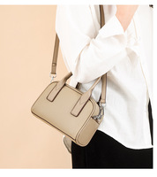 Nouveauté : Sac à bandoulière de luxe pour femme, petit format, élégant, en cuir véritable souple, avec fermeture éclair, grande capacité, bandoulière amovible
