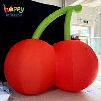 Modèle de pêche gonflable géant, ballon réaliste en forme de fruit pour la publicité en supermarché, les défilés de festivals, la décoration extérieure