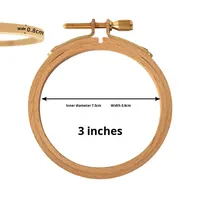 Fabricant de gros cercle de broderie arrondi en bois de hêtre cadre de broderie en bois massif réglable fait à la main pour travaux d'aiguille en croix