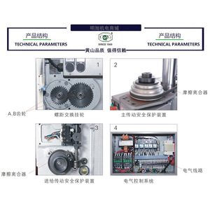 เครื่องเจาะเหล็กหัวเหล็ก Huangshan รุ่น SB4508 SB6516 SB6532 เครื่องต๊าปเกลียวอัตโนมัติ สำหรับงานโลหะ แกนเดี่ยว มอเตอร์ 0.75 กิโลวัตต์ - Product Image 4