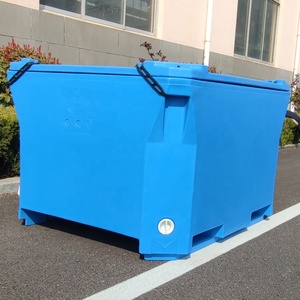 Bacs <span class=keywords><strong>à</strong></span> poisson isolés 660L Conteneurs en plastique <span class=keywords><strong>à</strong></span> usage industriel pour fruits de mer Boîte isotherme Poubelles <span class=keywords><strong>à</strong></span> poisson - Product Image 3