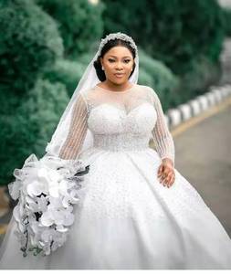 Girl Dress Long Sleeve Plus Size Wedding Dresses - Product Image 2