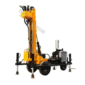 Full hydraulic wheeled pneumatic Water Well Drilling Rig,Water Digging Machine,Underground Water Drilling Rig