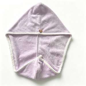 Factory Quick Dry Solid Color Thicken Microfiber <strong>Hair</strong> Turban Woven Antimicrobial Hypoallergenic Eco-Friendly <strong>Wrapping</strong> <strong>Towel</strong> for - Product Image 5