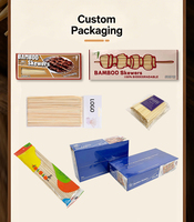 Vente en gros de brochettes de barbecue biodégradables et écologiques à faible MOQ, brochettes en bambou jetables, bâtonnets en bambou, solution tout-en-un
