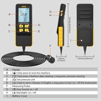 Manomètre de pression de carburant AUTOOL PT640 GDI, testeur de compression de cylindre de moteur numérique de précision