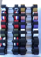 Haltères en fonte de haute qualité 10KG équipement de fitness intérieur/extérieur noir pour la musculation et l'exercice de gymnastique par Rubberweeks