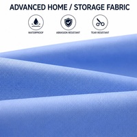 Tissu textile domestique en polyester enduit PU 900Dx900D, imperméable, résistant à la saleté, pour bacs de rangement et boîtes de rangement pour jouets