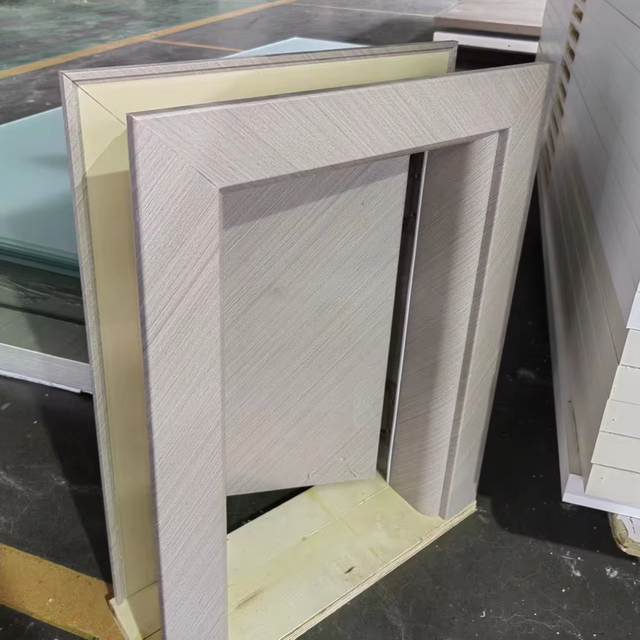 As2047 Australia Standard Design Wpc Door Production Line Wpc Bathroom Door Design Wpc Panel Door Pvc Doors for Houses