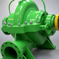 Pompe centrifuge à double aspiration série S, roue en acier inoxydable, entraînement à vitesse variable 75 kW pour l'irrigation des terres agricoles et les travaux d'hydraulique