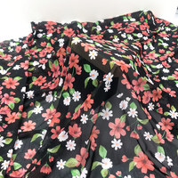 Tissu en maille imprimé numérique floral, doux et extensible dans les quatre sens, en nylon et élasthanne, personnalisable pour maillots de bain, vêtements de sport et robes
