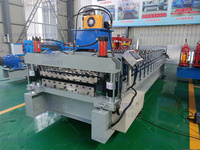 Machine de profilage de tôle trapézoïdale Machine de fabrication de tuiles à deux couches Machine de fabrication de rouleaux de tôle d'acier métallique Machine de presse de carreaux de sol pour toiture