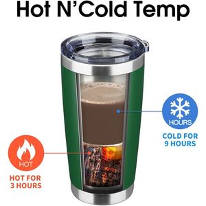 <b>20oz</b> <b>Bulk</b> <b>Stainless</b> <b>Steel</b> Vacuum Insulated <b>Tumblers</b> Powder Coated Coffee Cup with Double Wall Travel Mug Classic Design - Product Image 3