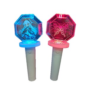 Diamond Heart Hand Lamp Octagonal Glow <b>Stick</b> ABS Material IP65 Concert <b>Lighting</b> Props Anime Cartoon Design - Product Image 5