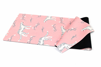 Tapis de yoga en daim imprimé sur mesure - Base en caoutchouc naturel, design à transfert thermique sur toute la surface pour studio de yoga chaud, vente en gros