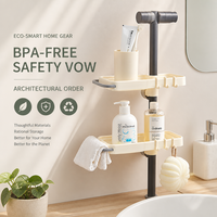 Support de rangement élégant pour robinet de salle de bain, organisateur d'évier de cuisine pour savon et éponge