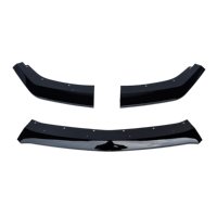 Accessoires de pare-chocs, séparateur avant, plastique noir brillant, 3 pièces, style 2, extension de lèvre avant pour Ford Mustang GT 2024+