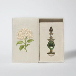 Boîte à parfum rigide en papier blanc unique, emballage magnétique, rabat <span class=keywords><strong>de</strong></span> luxe, broderie en <span class=keywords><strong>lin</strong></span>, boîte cadeau pour <span class=keywords><strong>huile</strong></span> essentielle, parfum - Product Image 1