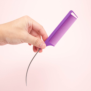 หวีจัดแต่งทรงผมแบบมืออาชีพ Wanmei ทนความร้อน ทำจากเหล็กและพลาสติก พร้อมหางจับแบบหางหนู สำหรับถักเปียและทำผมคาร์บอน - Product Image 5