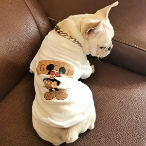 Venta wholesale factory OEM cotton fashion Vogue Pug Bulldog summer clothing dog mascot - Product Image 1