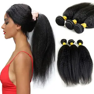 Wholesale virgin hair vendors young girls kinky straight brazilian cuticle aligned hair virgin 100 natural human hair