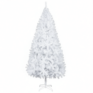 Sapin de Noël artificiel durable de 2,4 m avec pointes de branches complètes, aiguilles en PVC, montage facile, modèle de décoration de fêtes - Product Image 1