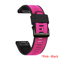 Bracelet de montre en silicone respirant de luxe 22 mm 26 mm pour Garmin Fenix 5 6x 7x Forerunner 945 955 965, ceinture intelligente en cuir