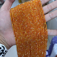 Mini perles rondes facettées en CZ, perles de riz en zircon cubique colorées, accessoires semi-finis pour bracelet, collier, bricolage