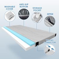 Éponge de camping mise à la terre en gros matelas de chambre à coucher portable matelas de couchage pliable voiture tapis de couchage rembourré simple coussins larges adultes