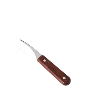 Cuchillo para desvenar camarones con mango de madera y acero inoxidable para herramientas de mariscos en el hogar - Product Image 5