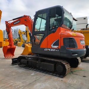 Promotion Chine 2023 : Excavatrice d'occasion Doosan DX60-9C, poids opérationnel 6 tonnes, format mini, certifiée, avec boîte de vitesses et pompe - Product Image 2