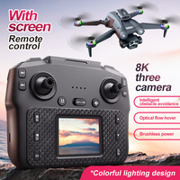 Nouveau Drone Jouet M3 Ultra Mini Sans Balais, Quadricoptère RC Anti-Collision avec Télécommande à Écran, Drones Portables pour Débutants avec Caméra