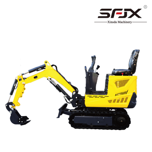 Mini-excavatrice jaune avec bras hydraulique et système de chenilles - Product Image 5