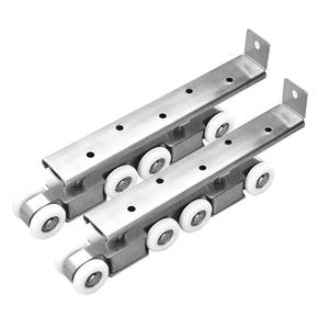 Roulette de <span class=keywords><strong>porte</strong></span> coulissante silencieuse en alliage robuste pour <span class=keywords><strong>porte</strong></span> suspendue en bois - Product Image 5