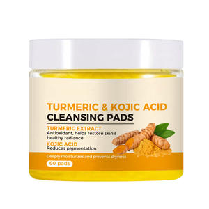 60 Almohadillas Exfoliantes Faciales de 3 Capas con Ácido Kójico y Cúrcuma para Aclarar la Piel, Tónico Facial Natural, GZ RTS, Pedido Mixto al por Mayor - Product Image 3