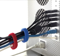 Ruban auto-agrippant réutilisable imperméable RoHs, fixation de meubles pour la maison, attaches en nylon souples à boucles et crochets, attaches pour câbles