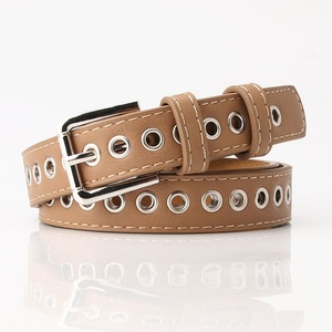 Cinturón de mujer de estilo coreano, novedad, fantástico, con ojales completos, venta al por mayor, cinturón de moda con decoración hueca y hebilla de aleación - Product Image 6