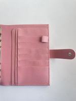 Carnet de budget A6/A7 de luxe personnalisé, planificateur à 6 anneaux, couverture rigide en cuir grainé de haute qualité, feuille de rechange, pochette zippée
