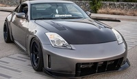 Nouveau capot avant en fibre de carbone pour Nissan 350z 2002-2009, modification du capot moteur, kit carrosserie