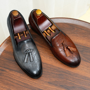 Chaussures Richelieu Goodyear Artisanales de Luxe pour Hommes, en Cuir Véritable, à Lacets, pour Tenues Formelles et Décontractées - Product Image 2