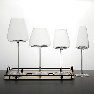 Ensemble de verres à vin en cristal à fond plat faits à la main Jinbaijia, forme conique, flûte à champagne, gobelet à vin rouge pour hôtel - Product Image 5